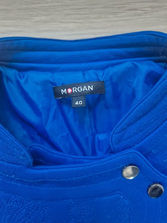 Veste Morgan bleue taille 40 - photo numéro 3
