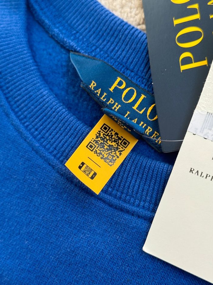 Sweat Ralph Lauren - Bleu / Rose - photo numéro 6