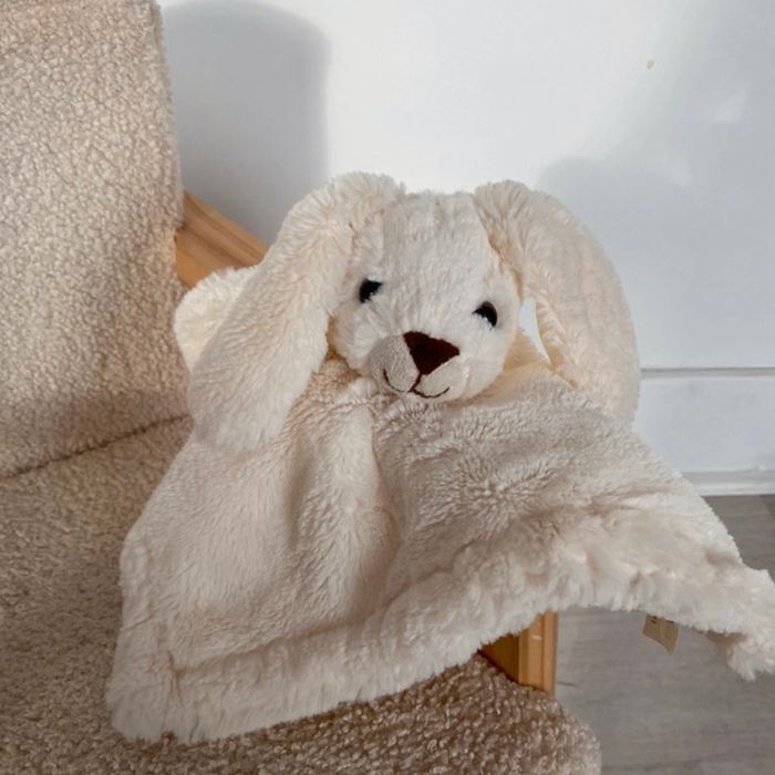 Doudou lapin blanc