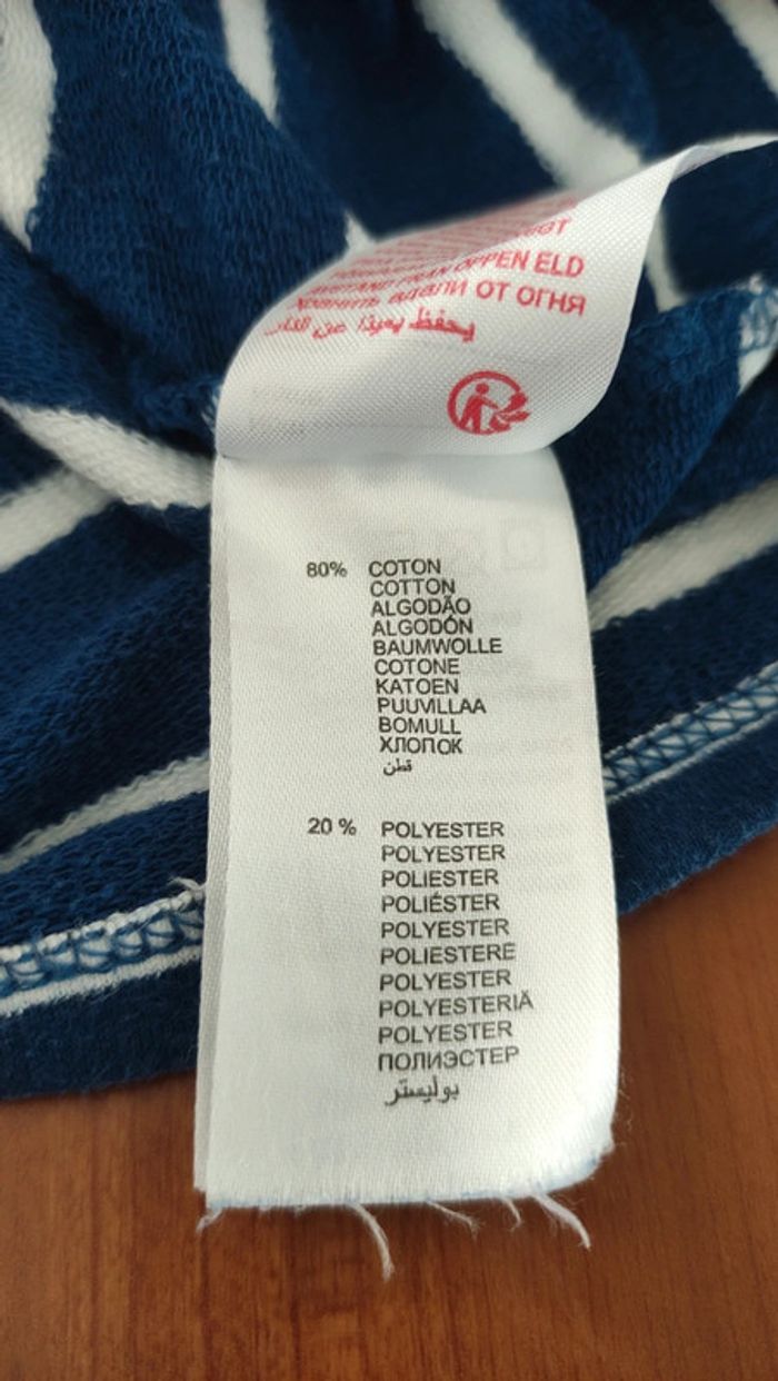 Robe courte à rayures taille 10 ans Verbaudet - photo numéro 10
