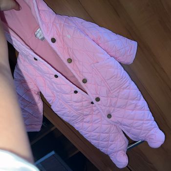 Combinaison fourrée rose