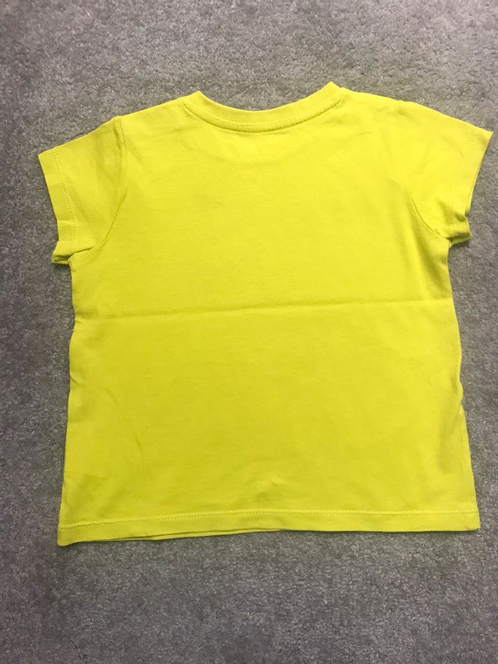 T-Shirt vert anis flashy DPAM 24 mois - photo numéro 2