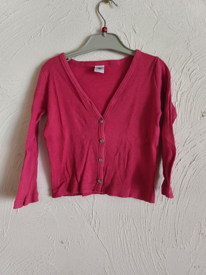 Gilet fin rose