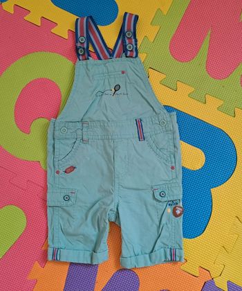 Salopette bleu vert, sergent major, taille 6 mois (68 cm)