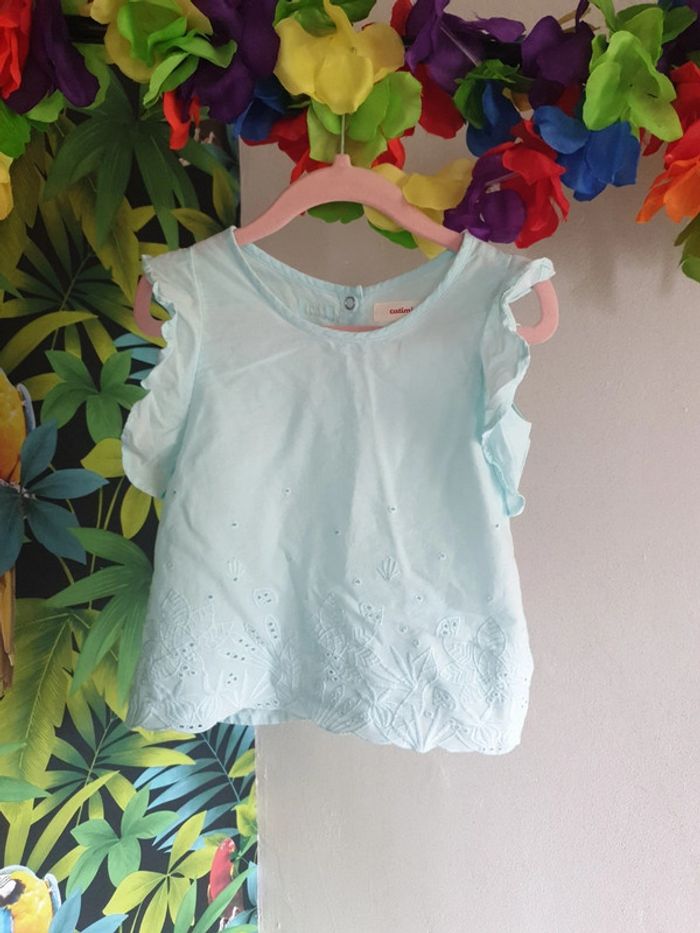 Blouse brodée été