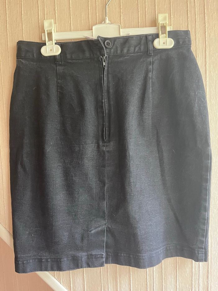 Jupe noire effet jean taille 36/38 - photo numéro 7