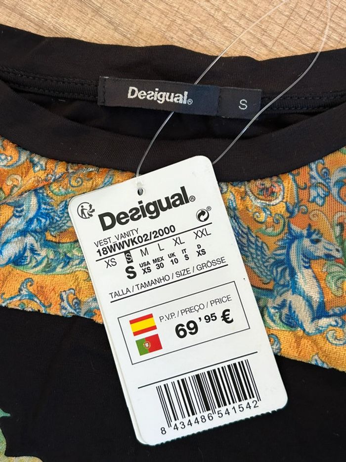 Robe noire et imprimée neuve Desigual taille S (valeur 70€) - photo numéro 14