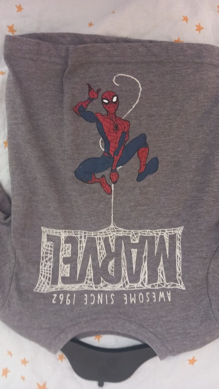 Tee shirt manches longues spiderman - photo numéro 2