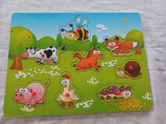 Puzzle en bois pour bébé - photo numéro 9