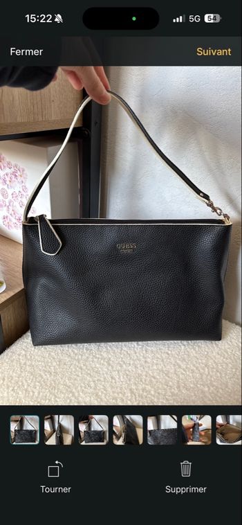 Sac à main GUESS noir - excellent état 