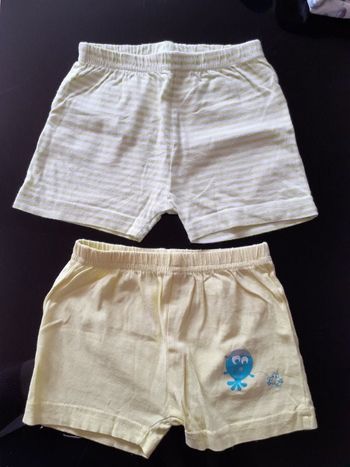Lot de 2 shorts mixte 9mois