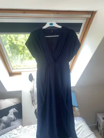 Robe longue courte manche