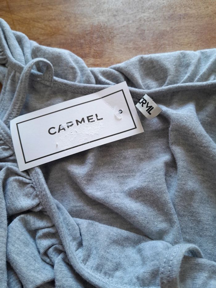 robe mini tee shirt à bretelle Carmel neuve avec étiquette - photo numéro 3