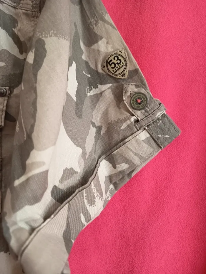 Chemisette homme motif militaire (A278) - photo numéro 3