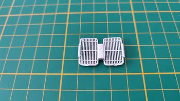 Grille capot arrière pièce miniature Bburago Burago Porsche 356B 1961 1/18 1/18e 1/18ème #B99