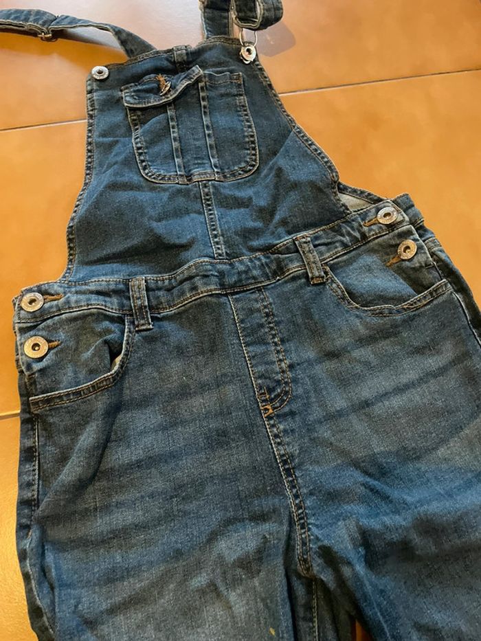 Salopette fille en jeans 13/14 ans - photo numéro 4