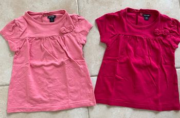 Lot de deux t-shirts manches courtes