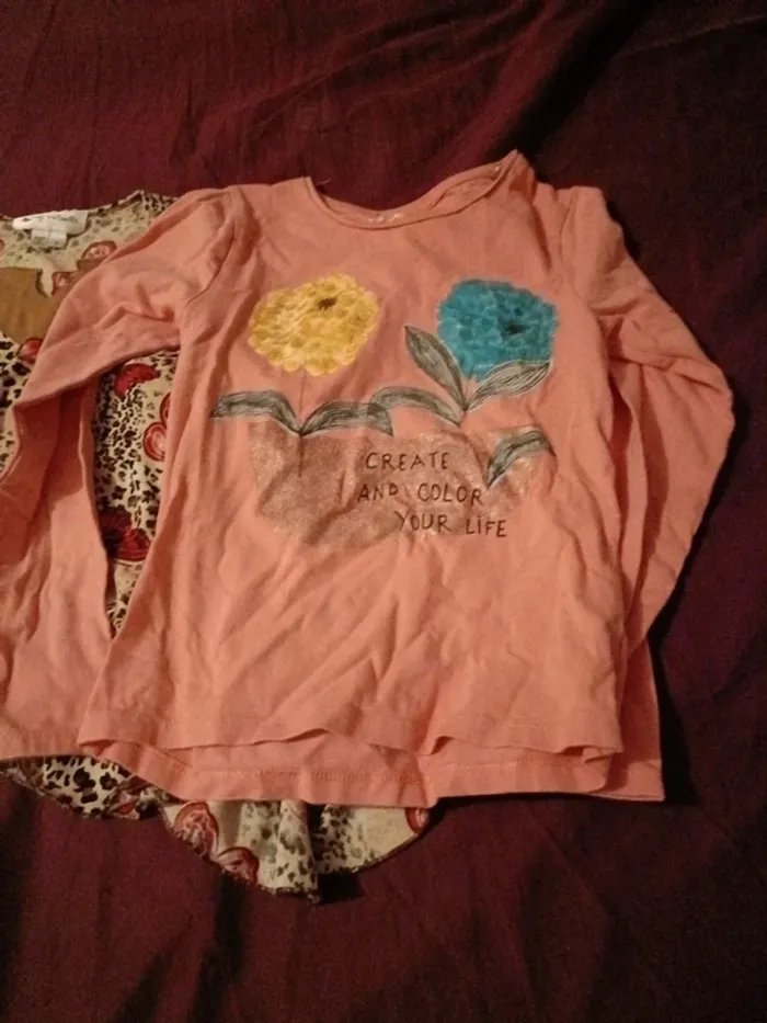 Lot 4 tee shirts manches longues orchestra kiabi 10 ans - photo numéro 2