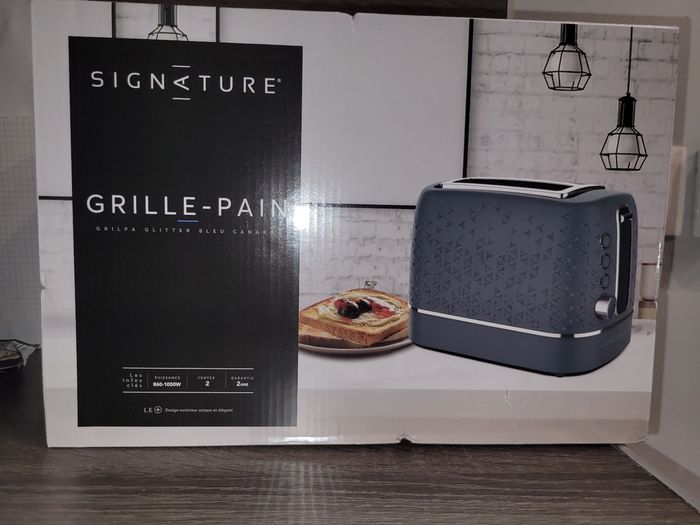 Neuf grille pain signature but coloris bleu canard design extérieur unique et élégant
