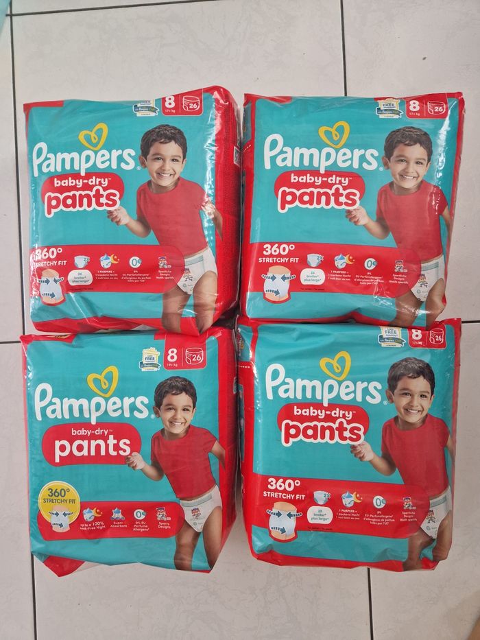 104 pants taille 8 pampers