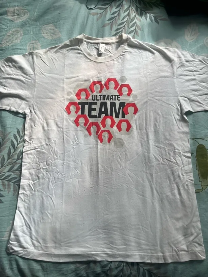 T-shirt Homme taille L blanc manches courtes - photo numéro 4