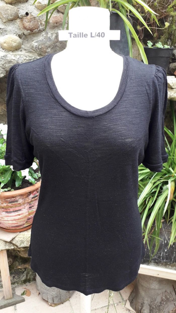 Tee-shirt manches courtes noir