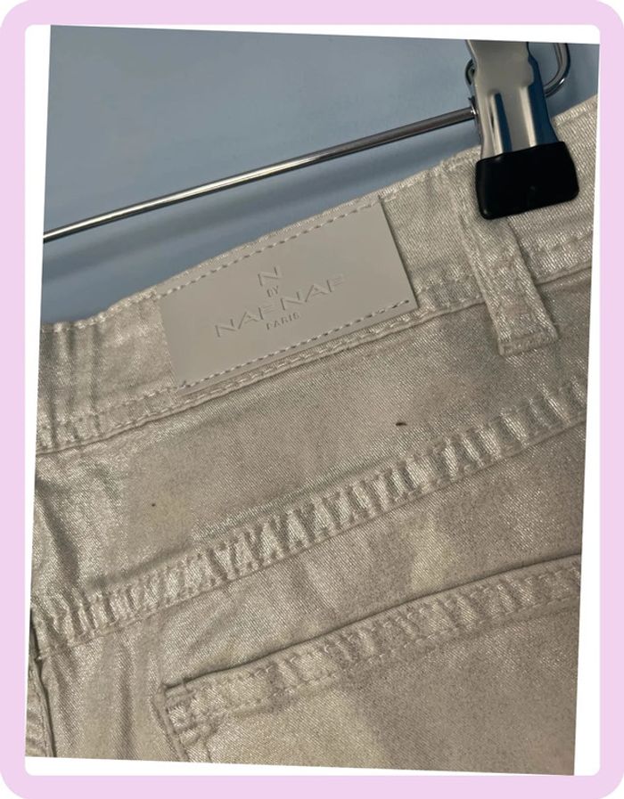 Short Gris Brillant – Nafnaf - Neuf👖 - photo numéro 3