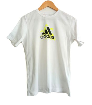 T shirt blanc manches courtes. Adidas. Taille 14 ans
