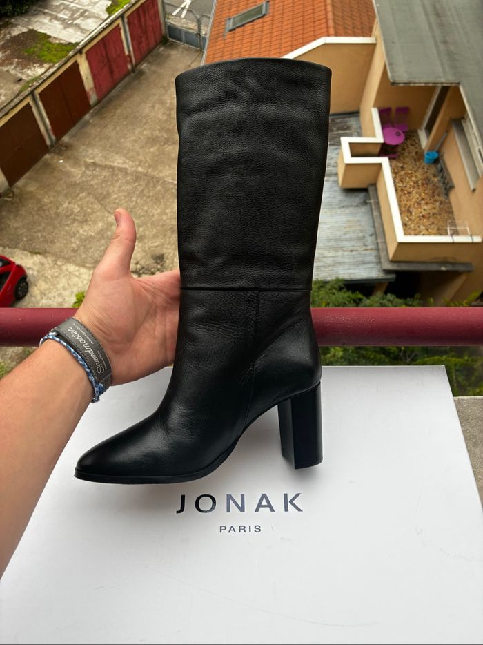 Bottes noires Jonak à talons hauts - Vannes - photo numéro 2