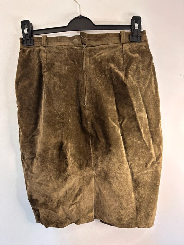 Jupe kaki taille 42/44 Velour très bon état - photo numéro 6