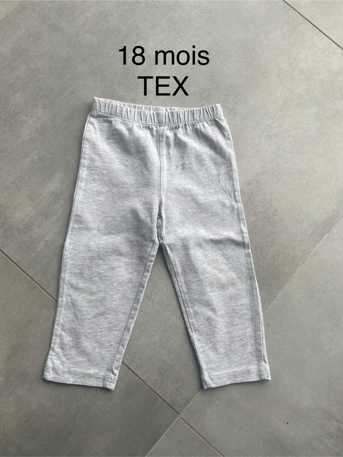 Legging 18 mois gris chiné tex