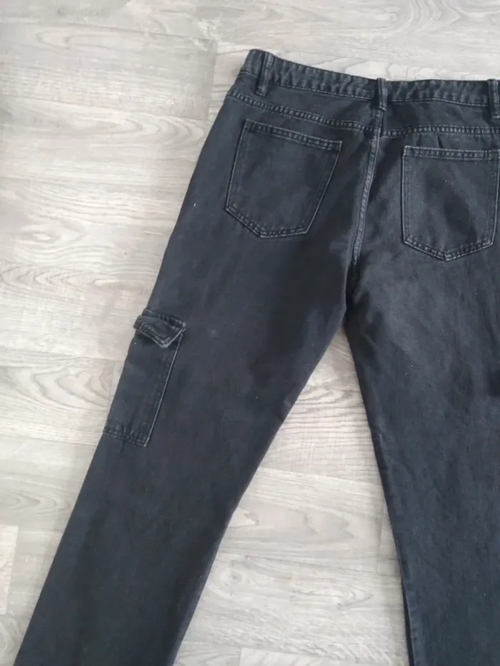 Pantalon noir cargo enfant taille s - photo numéro 5
