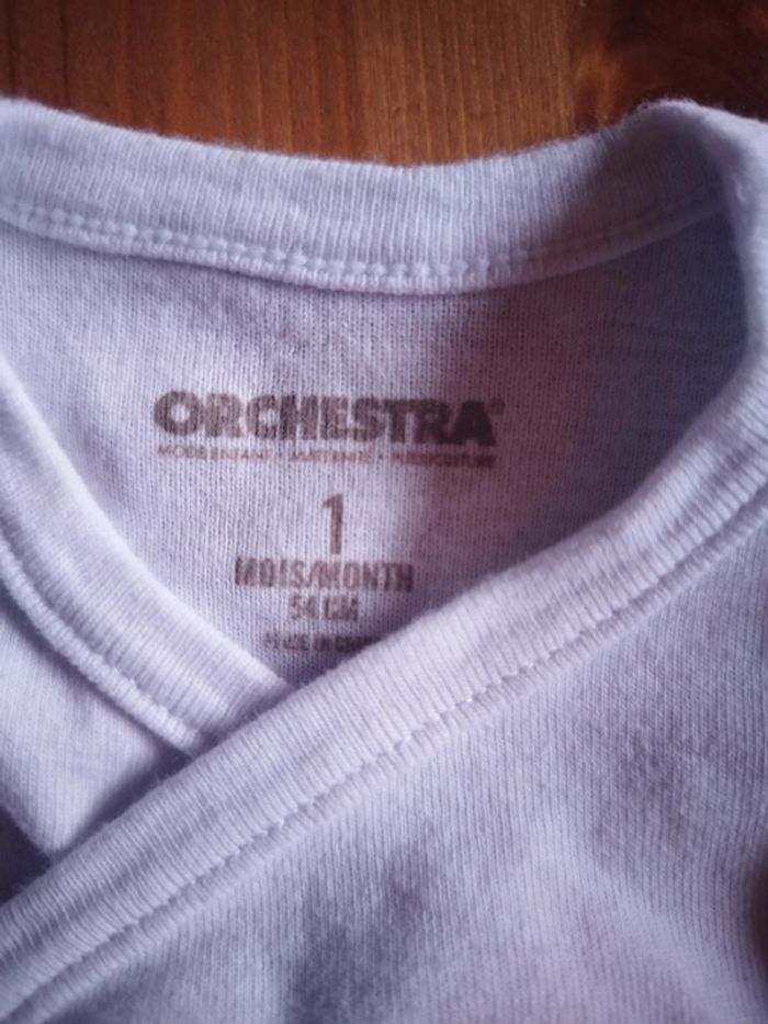 Lot de 2 bodies orchestra taille 1 mois - photo numéro 2