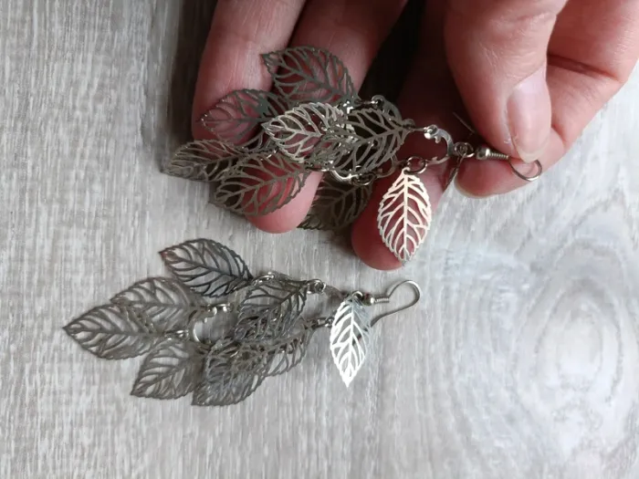 Boucles d'oreilles argentées - photo numéro 2