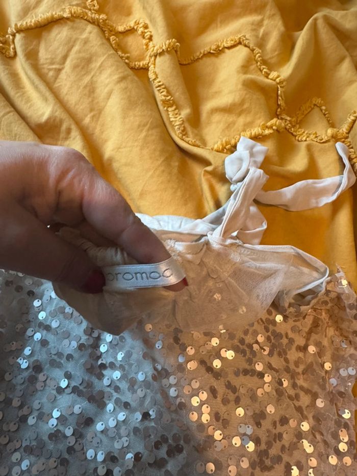 Tenue fete or paillette promod M - photo numéro 2