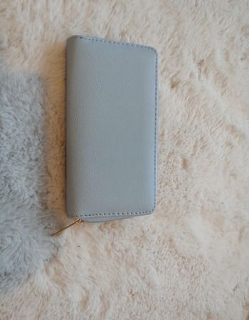 Portefeuille neuf bleu ciel 10x19cm
