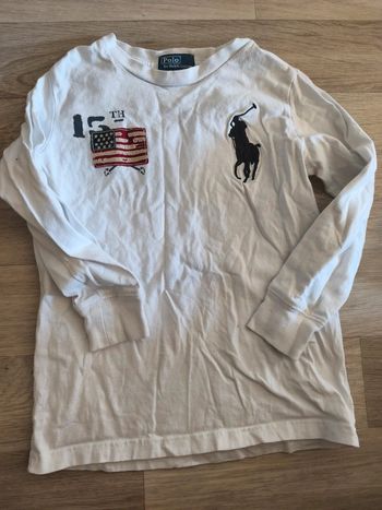 Tee shirt manches longues  de marque Ralph Lauren taille 6 ans