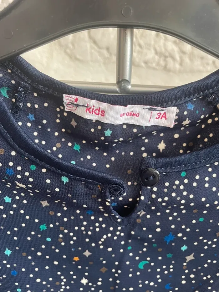 Blouse chemise fille 3 ans gémo manches longues - photo numéro 2
