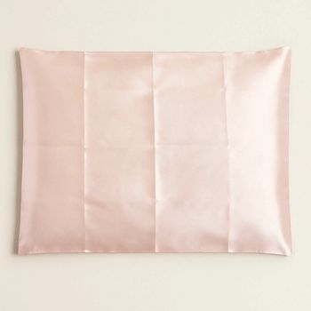 lot de 2 Taie d’oreiller en satin soyeux – Rose poudré