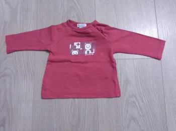 Tee shirt rose fille Obaïbi 1 mois