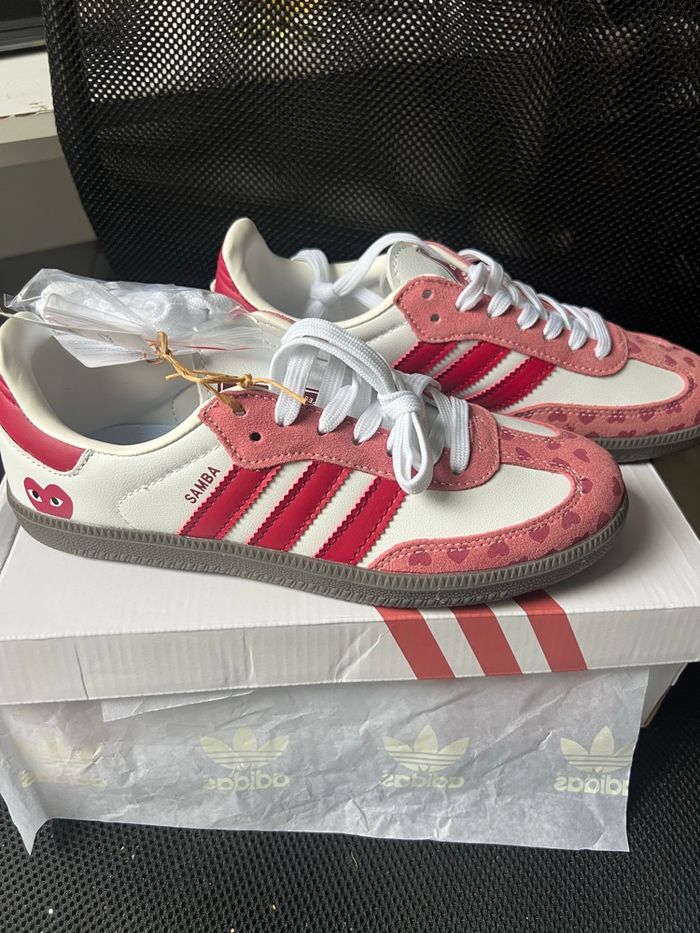 adidas x comme des garçons samba cœur