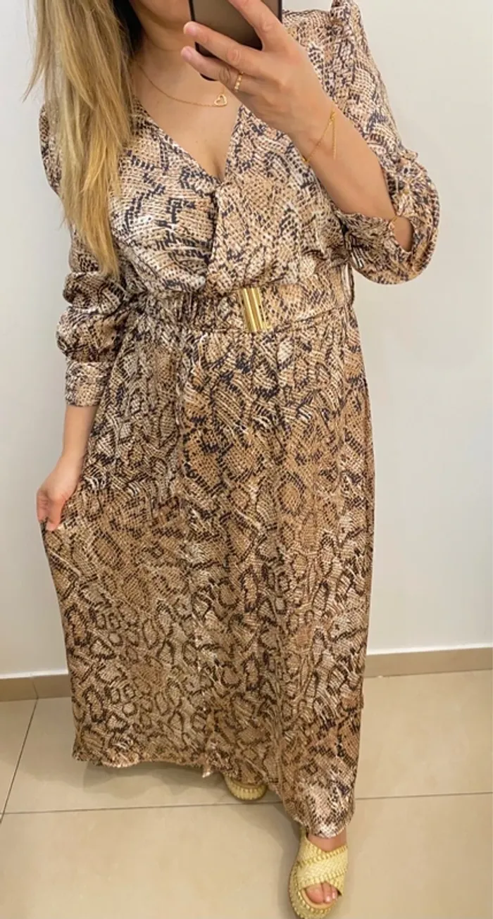 Robe longue imprimée - photo numéro 5
