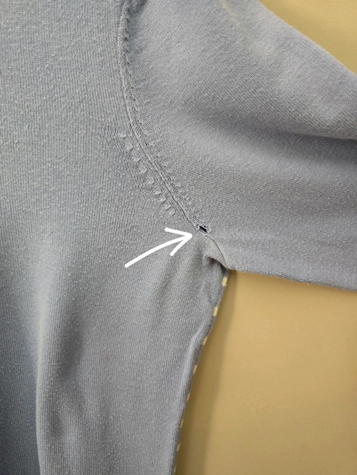 Pull Tommy Hilfiger lavande L logo TH rayédans le dos / casual chic doux - photo numéro 3