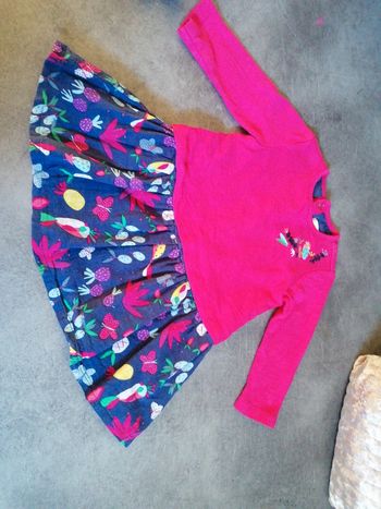 Robe pull colorée 12 mois
