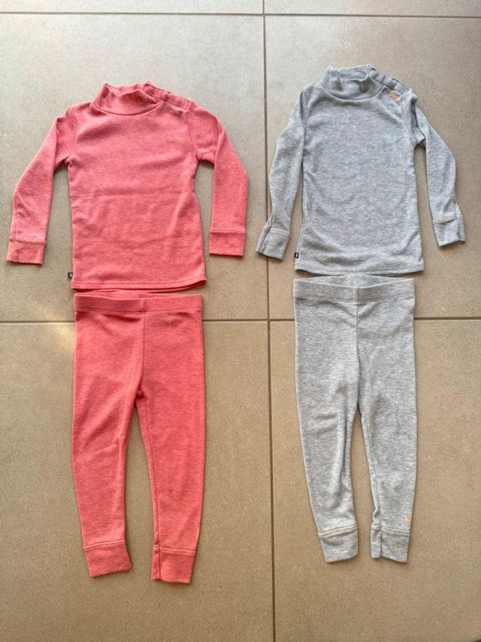 Lot vêtements thermique sous pull pantalon décathlon wedze