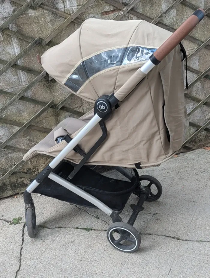 Poussette compacte gb Qbit+ All-City beige – pliable, légère, urbaine - photo numéro 6