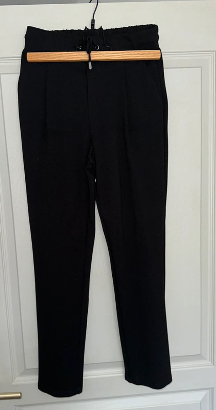 Pantalon jogging fluide noir MANGO - photo numéro 2