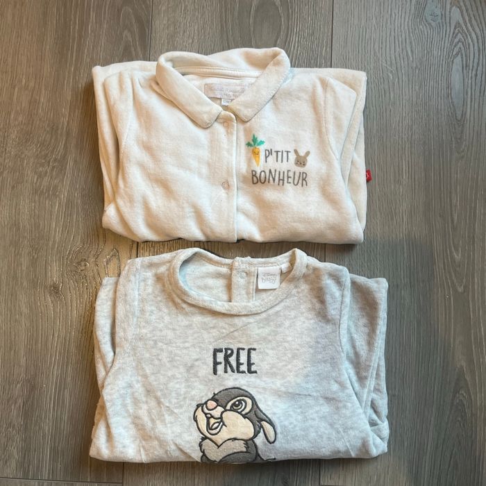 Lot de 2 pyjamas 12 mois