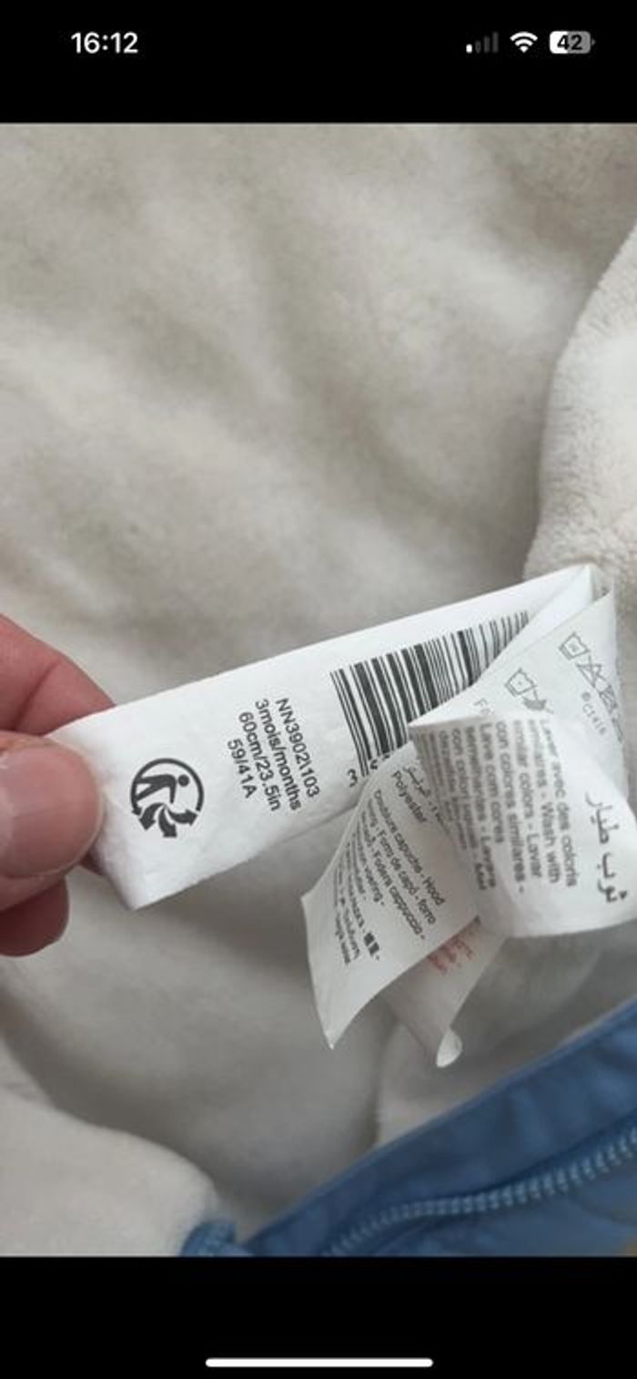 Combinaison hiver renard bleu - photo numéro 4