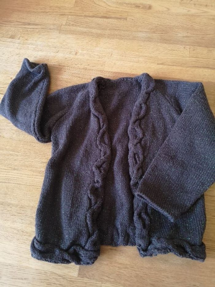 gilet en laine irisée